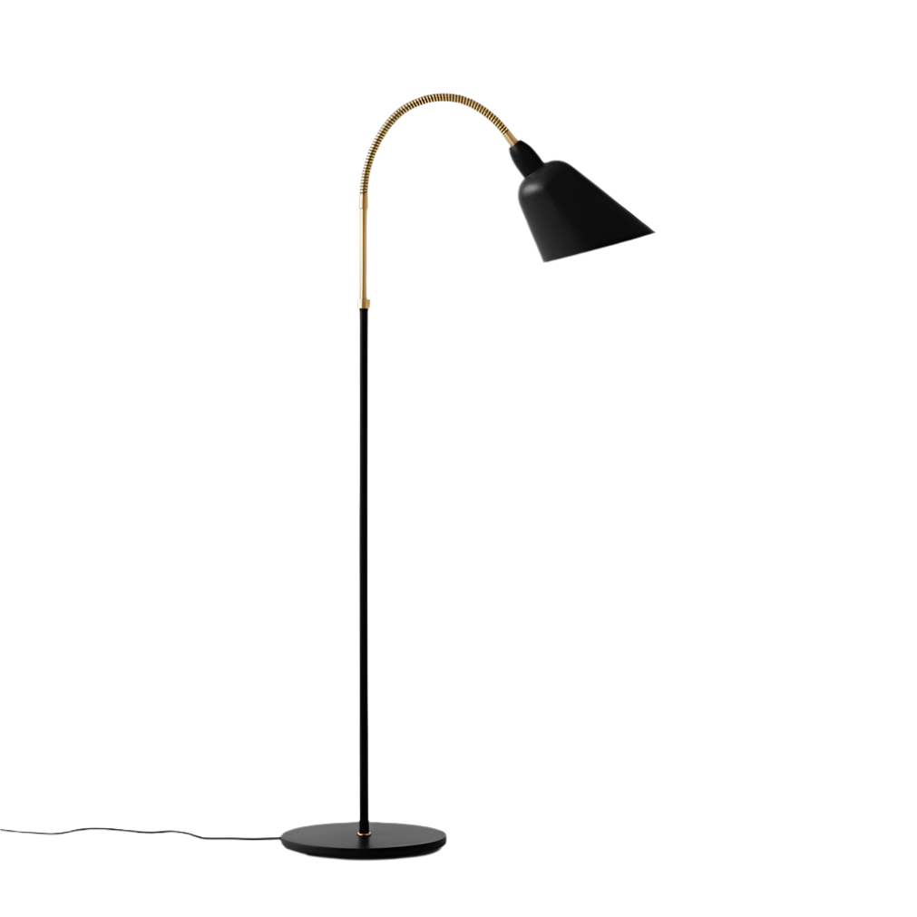 &Tradition, Bellevue Floor Lamp AJ7, Black and Brass, Floor, Arne Jacobsen,