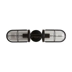 Original BTC, Weatherproof Ship's Double Well Glass Wall Light, Exterior,