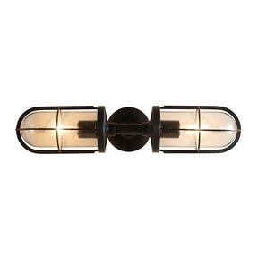 Original BTC, Weatherproof Ship's Double Well Glass Wall Light, Exterior,