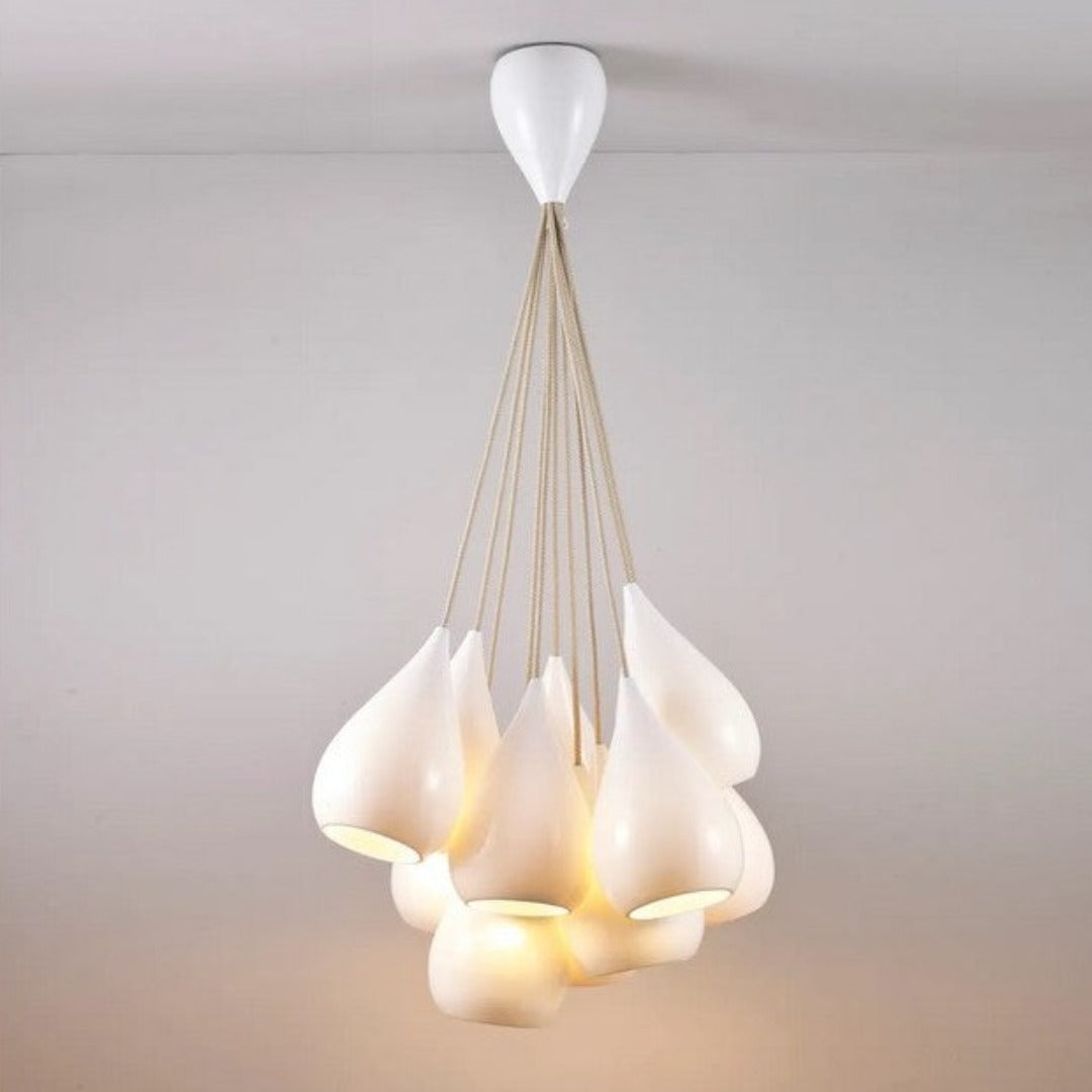 Original BTC, Drop One Grouping of Eleven Pendant White Gloss, Pendant,