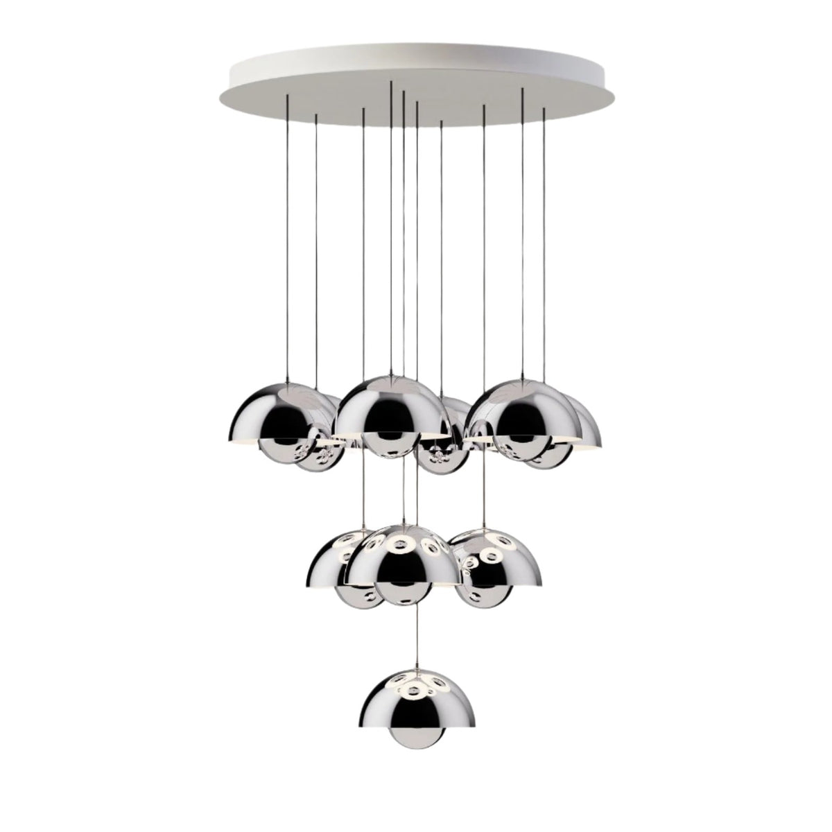 Flowerpot Chandelier VP10 - 10 pendants