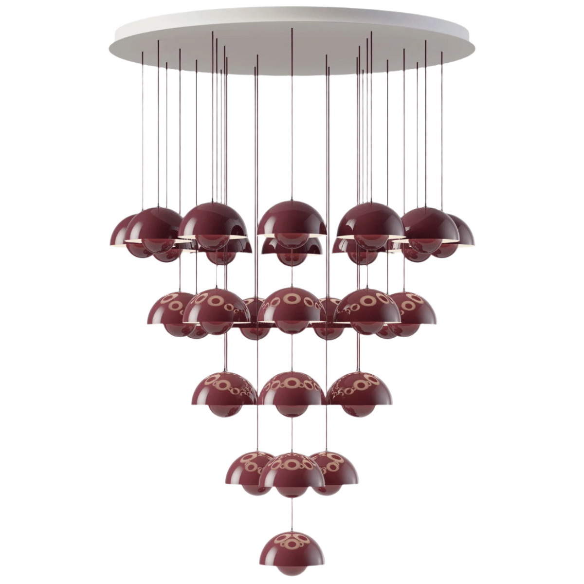 Flowerpot Chandelier VP10 - 31 pendants