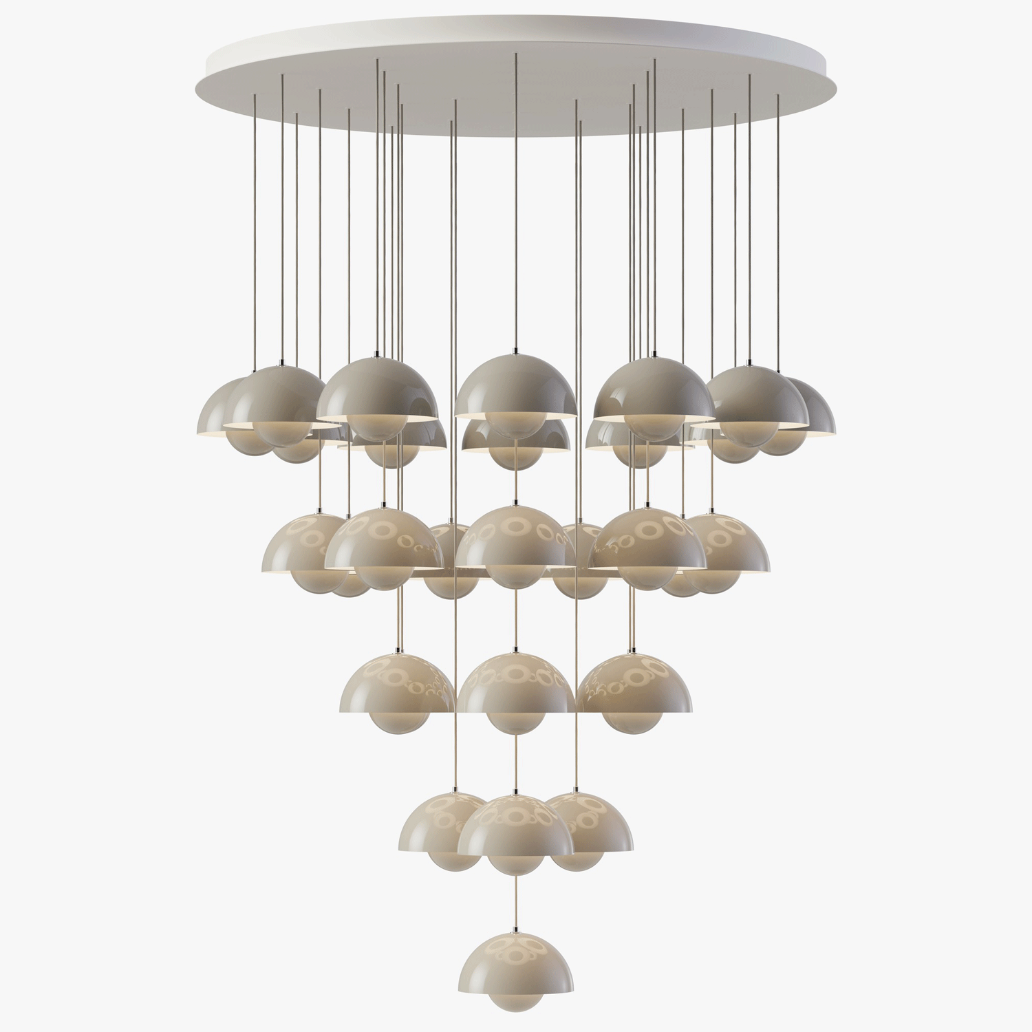 Flowerpot Chandelier VP10 - 31 pendants