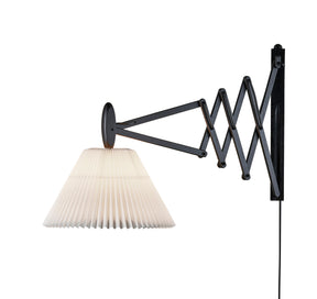 Le Klint, Sax 233 Wall Lamp 2/21 Shade, Smoked Oak Paper Shade, Wall / Sconce,