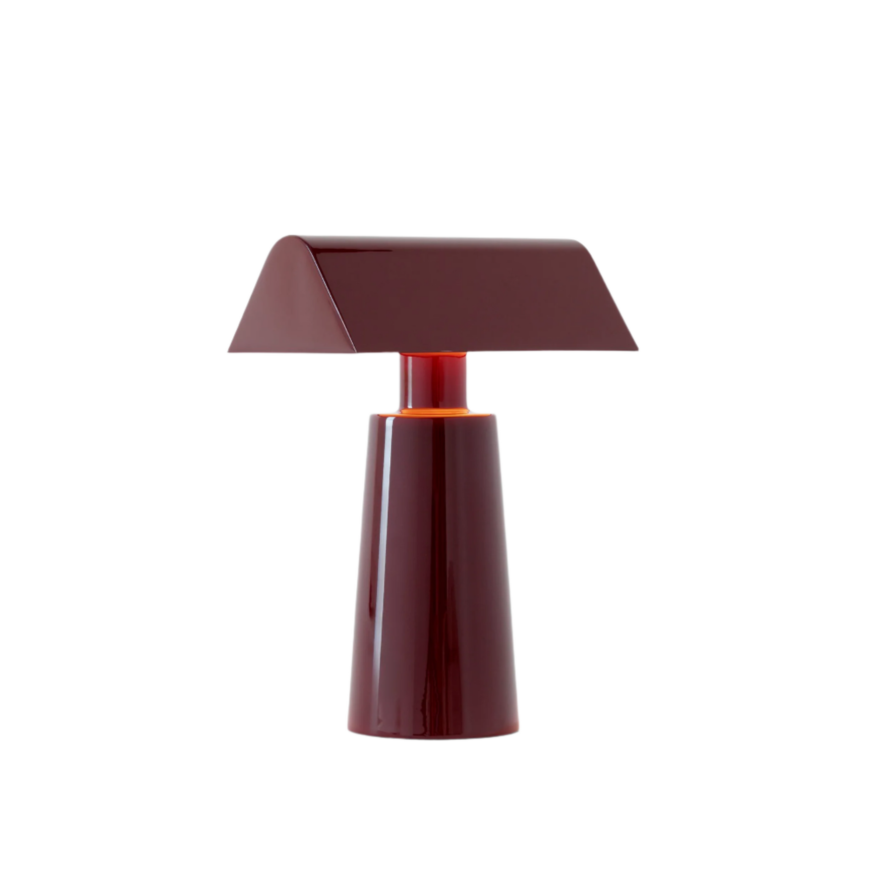 &Tradition, Caret Portable Table Lamp MF1, Dark Burgundy, Table / Task, Matteo Fogale,