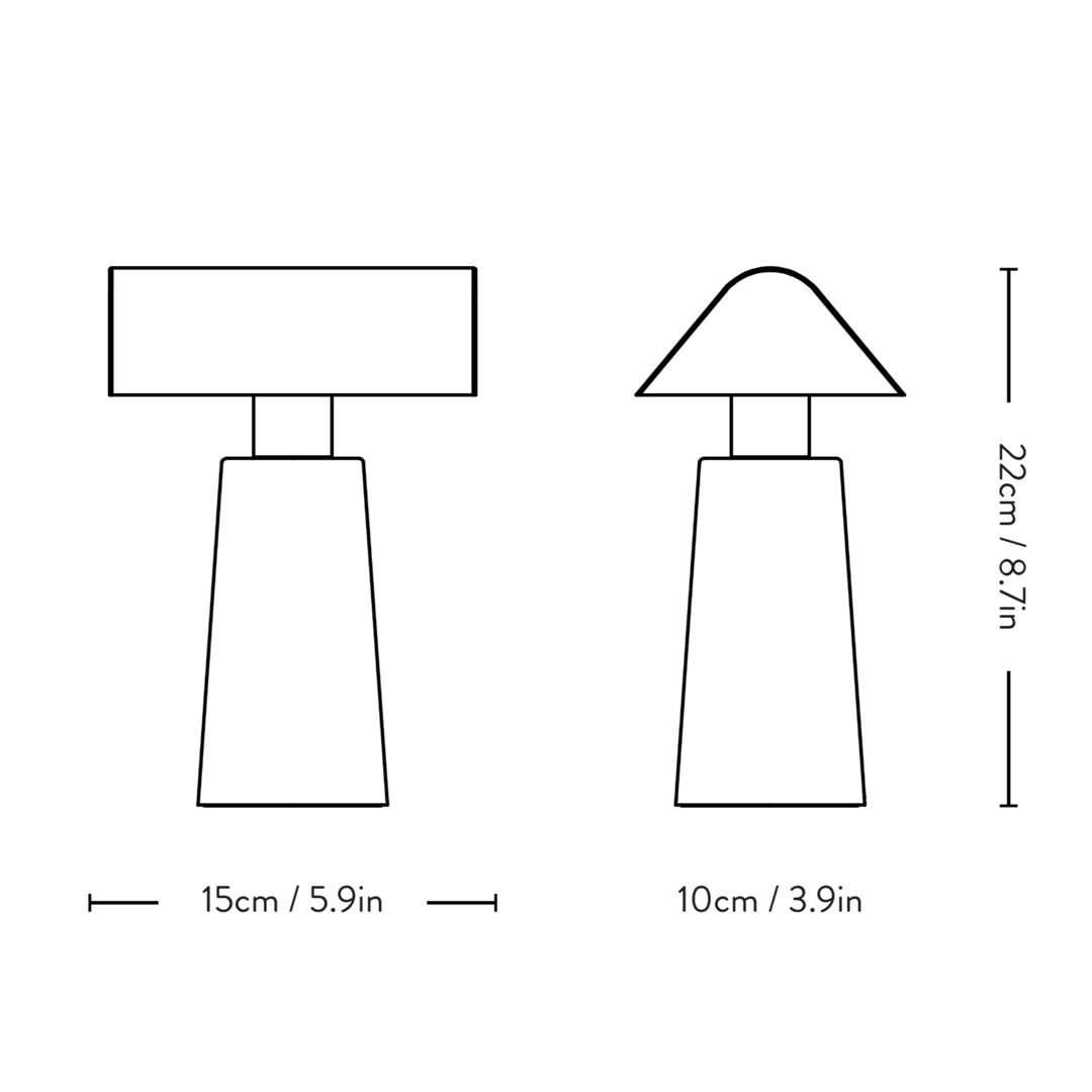 &Tradition, Caret Portable Table Lamp MF1, Table / Task,