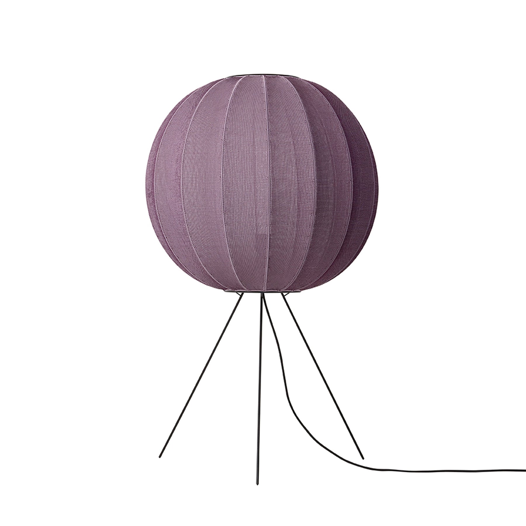 Made by Hand, Knit-Wit Medium Floor Lamp 60, Black, Floor, Iskos Berlin,