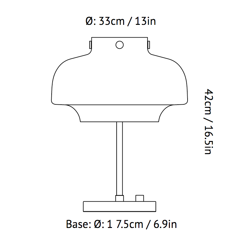 &Tradition, Copenhagen Table Lamp SC13, Table / Task,