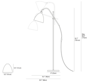 Original BTC, Task Floor Lamp, Floor,