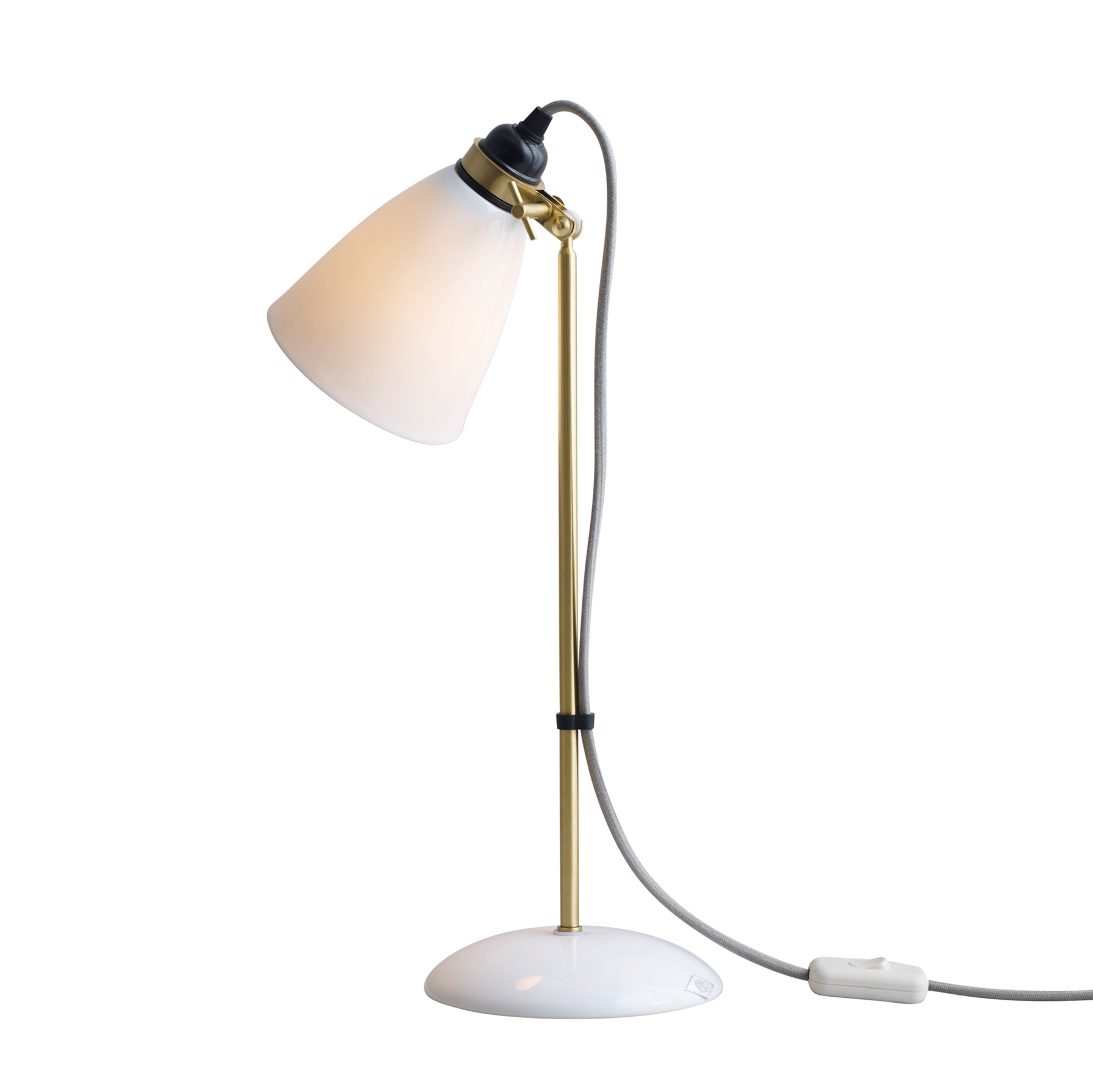 Original BTC, Hector 30 Table Lamp Satin Brass, Table / Task,