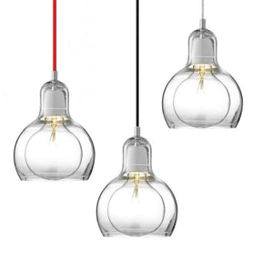 &Tradition, Mega Bulb Pendant SR2 Clear Glass, Cord Clear Cord, Pendant, Sofie Refer,