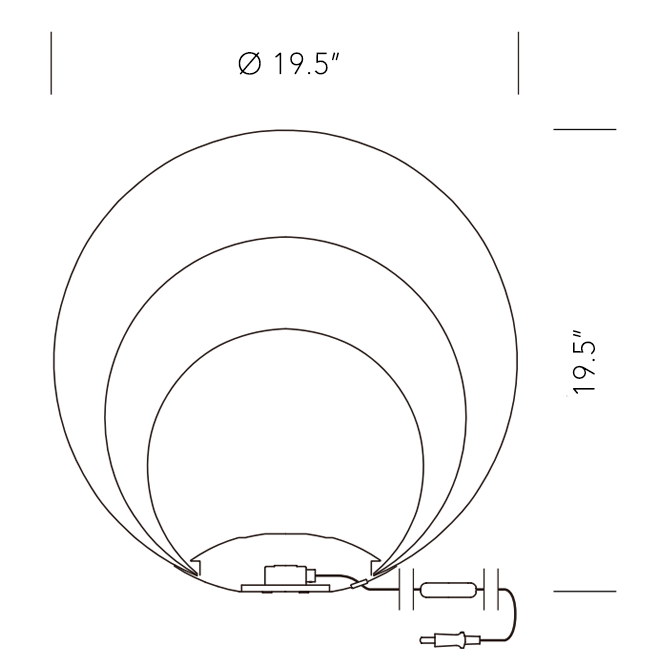 Yamagiwa, Mayuhana Mie Floor Lamp, Floor,